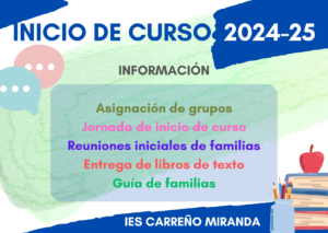 Inicio de curso 2024/25